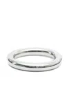 Mm6 Maison Margiela Silver Numeric Pattern Bangle Bracelet In Silver