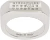 Mm6 Maison Margiela Silver Numeric Ring In 951 Palladio Polishe