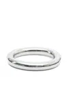 Mm6 Maison Margiela Silver Numeric Pattern Bangle Bracelet In Silver