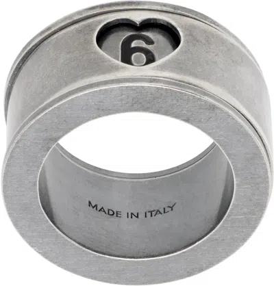 Mm6 Maison Margiela Silver Spinner Ring In 952 Silver Vintage
