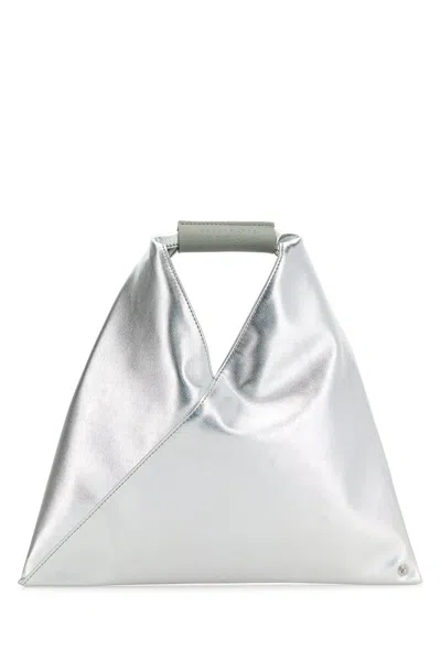 Mm6 Maison Margiela Silver Synthetic Leather Japanese Handbag