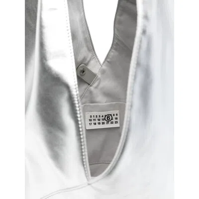 Mm6 Maison Margiela Silver Tote Bags