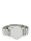 Mm6 Maison Margiela Silver Trompe Mirrored Bracelet In Gray