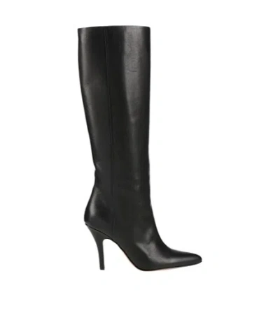 Mm6 Maison Margiela Woman Boot Black Size 9 Leather In Multi