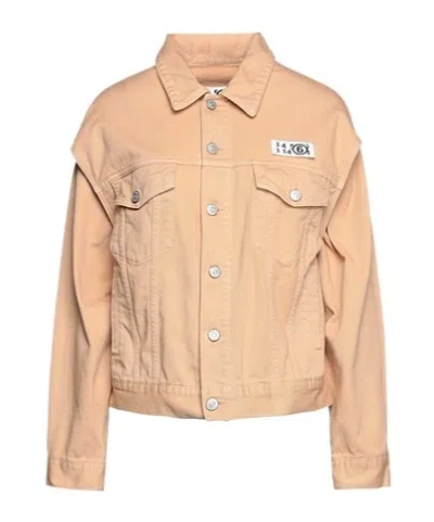 Mm6 Maison Margiela Simple Solid-color Coat In Nude
