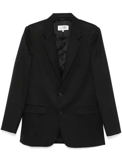 Mm6 Maison Margiela Single-breasted Blazer In Black