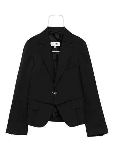 Mm6 Maison Margiela Single-breasted Blazer In Black