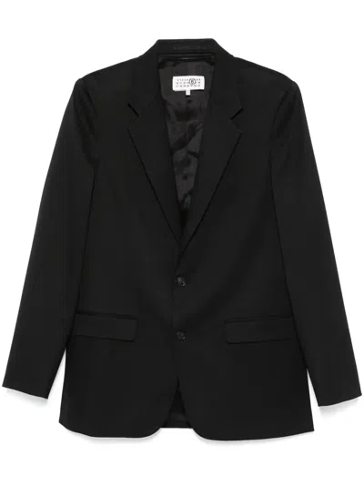 Mm6 Maison Margiela Single-breasted Blazer In Black