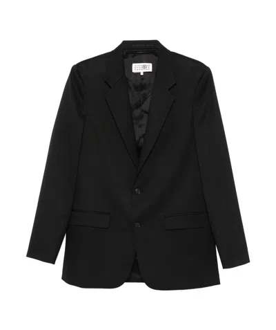 Mm6 Maison Margiela Single-breasted Blazer In Black