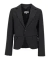 Mm6 Maison Margiela Single-breasted Blazer In Black