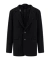 Mm6 Maison Margiela Single-breasted Blazer In Black