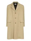 Mm6 Maison Margiela Single-breasted Coat In Brown