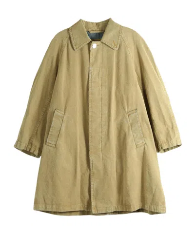Mm6 Maison Margiela Single-breasted Coat In Brown
