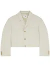 Mm6 Maison Margiela Single-breasted Knitted Blazer In Neutrals