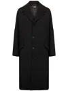 Mm6 Maison Margiela Single-breasted Wool Jacket In Black