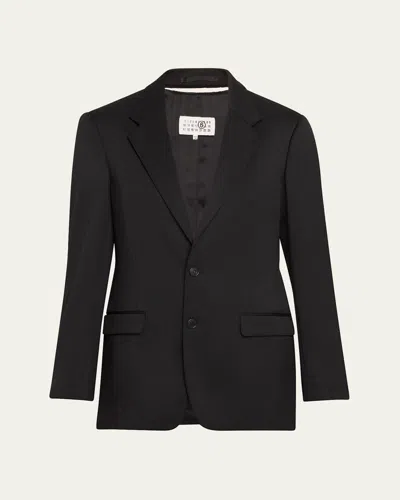 Mm6 Maison Margiela Single-breasted Jacket In Black