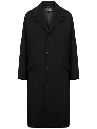 Mm6 Maison Margiela Single-breasted Wool Jacket In Black