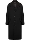 Mm6 Maison Margiela Single-breasted Wool Jacket In Black