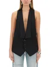 Mm6 Maison Margiela Gilet In Black