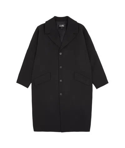 Mm6 Maison Margiela Single-breasted Wool Jacket In Black