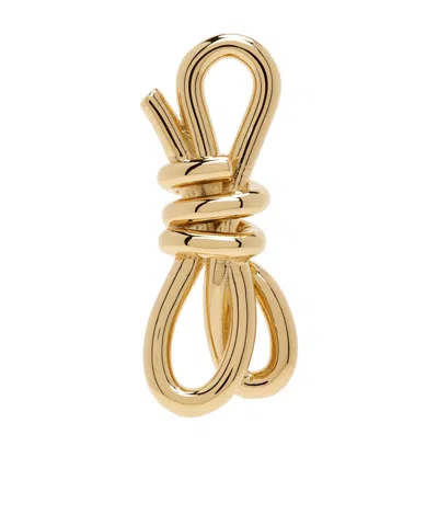 Mm6 Maison Margiela Single Knotted Earring In Gold