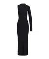 Mm6 Maison Margiela Single Sleeve Midi Dress In Black