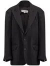 Mm6 Maison Margiela Single-stitch Blazer In Black