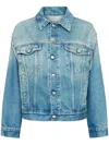 Mm6 Maison Margiela Mm6 By Maison Margiela Cut-out Jacket In Blue