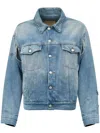 Mm6 Maison Margiela Single-stitch Denim Jacket In Blue