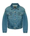Mm6 Maison Margiela Mm6 By Maison Margiela Cut-out Jacket In Blue