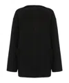 Mm6 Maison Margiela Single-stitch Felted Sweatshirt In Black