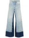 Mm6 Maison Margiela Mm6 By Maison Margiela Contrast Insert Jeans In Blue