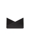 Mm6 Maison Margiela Single-stitch Logo Cardholder In Black