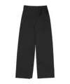 MM6 MAISON MARGIELA SINGLE-STITCH LOGO FLARED TROUSERS