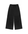 Mm6 Maison Margiela Single-stitch Logo Flared Trousers In Black