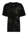 Mm6 Maison Margiela Single-stitch-logo T-shirt In Black