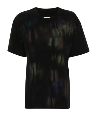 Mm6 Maison Margiela Single-stitch-logo T-shirt In Black