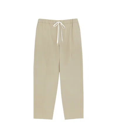 Mm6 Maison Margiela Single-stitch Logo Track Pants In Nude