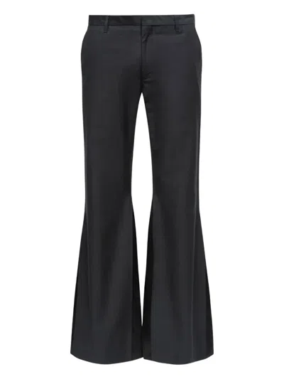 Mm6 Maison Margiela Single-stitch Logo Trousers In Black