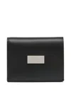 Mm6 Maison Margiela Single-stitch Logo Wallet In Black
