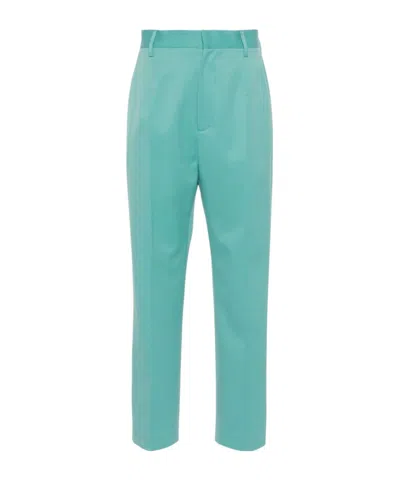 Mm6 Maison Margiela Single-stitch Tapered Trousers In Green