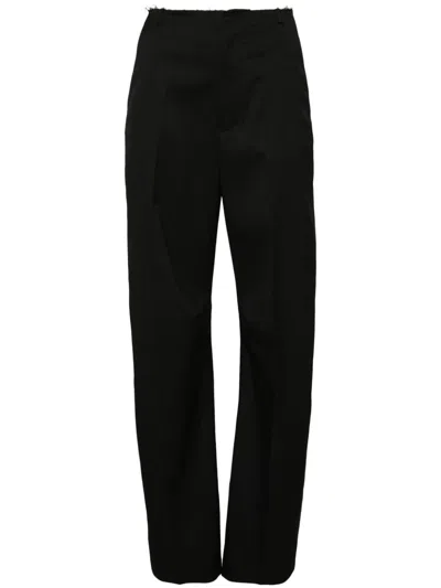 Mm6 Maison Margiela Single-stitch Trousers In Black