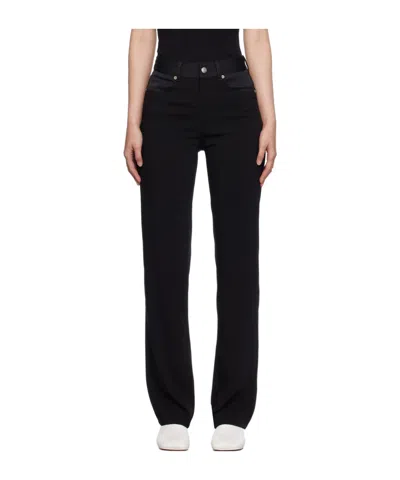 Mm6 Maison Margiela Single-stitch Trousers In Black