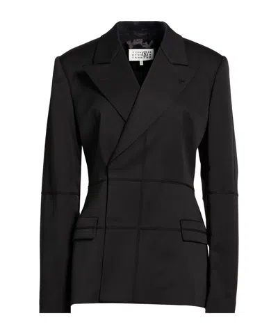 Mm6 Maison Margiela Single-breasted Blazer In Black