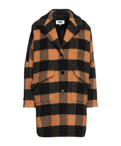 Mm6 Maison Margiela Single-breasted  Coats In Black