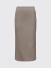 Mm6 Maison Margiela Midi Skirt In Gray