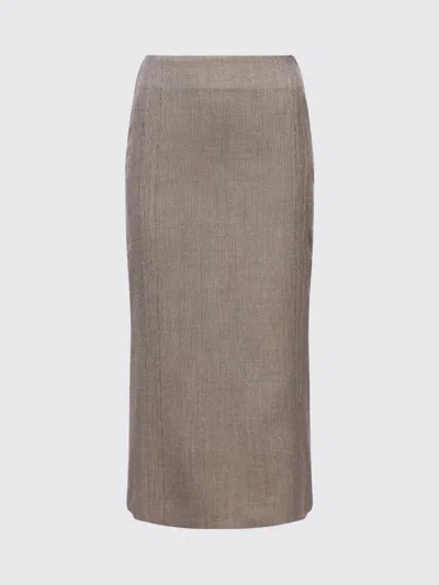 Mm6 Maison Margiela Skirt  Woman Color Beige In Gray