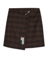 Mm6 Maison Margiela Asymmetrical Mini Skirt With Bold Stripes