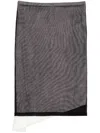 Mm6 Maison Margiela Sheer Ribbed Midi Skirt