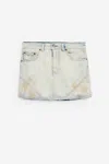Mm6 Maison Margiela Logo-patch Mini Skirt In Blue